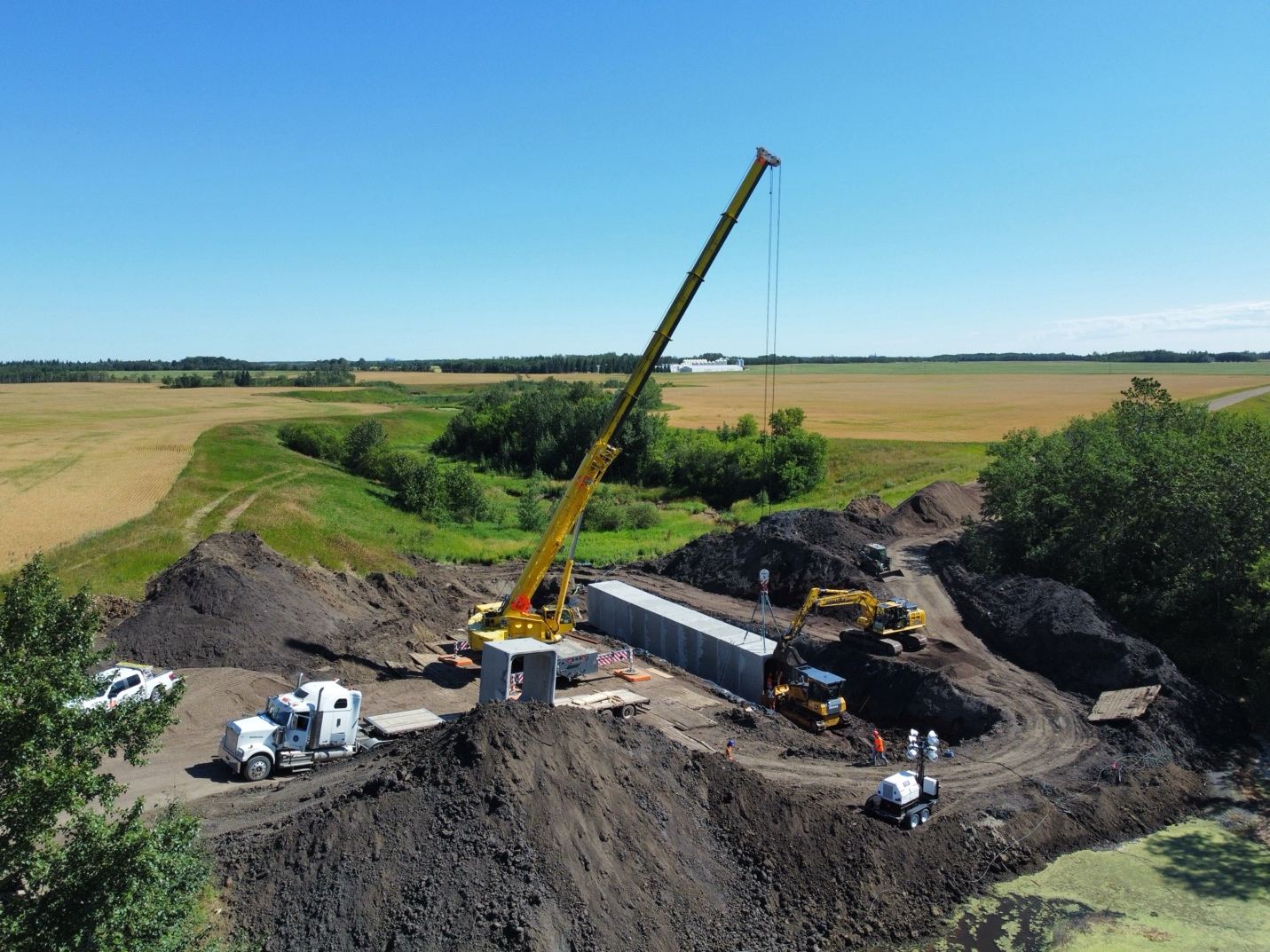 Box culvert installation