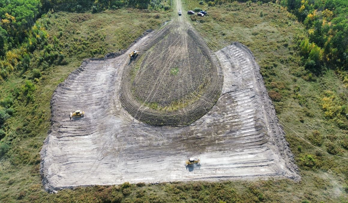 Same lease site after reclamation and topsoil replacement