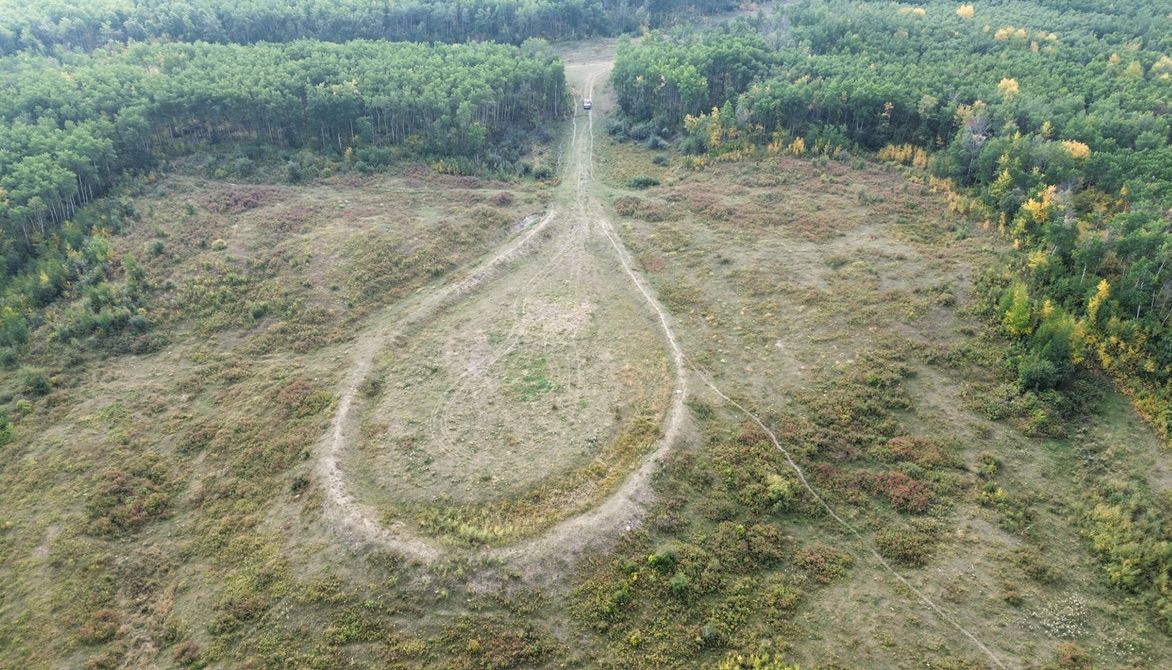 Lease site before reclamation work began