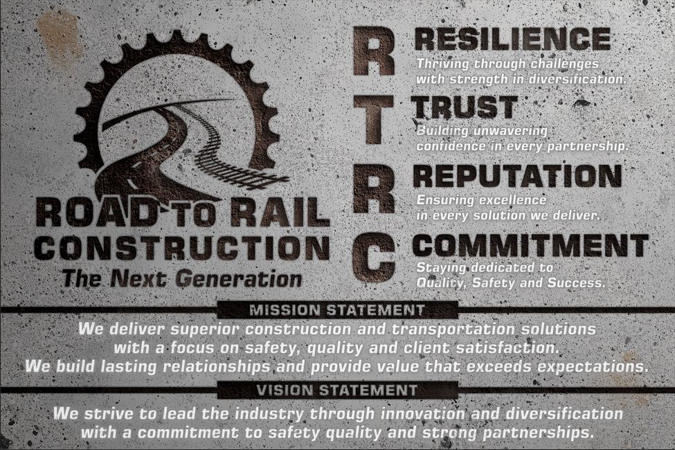 RTRC mission, vision and values sign